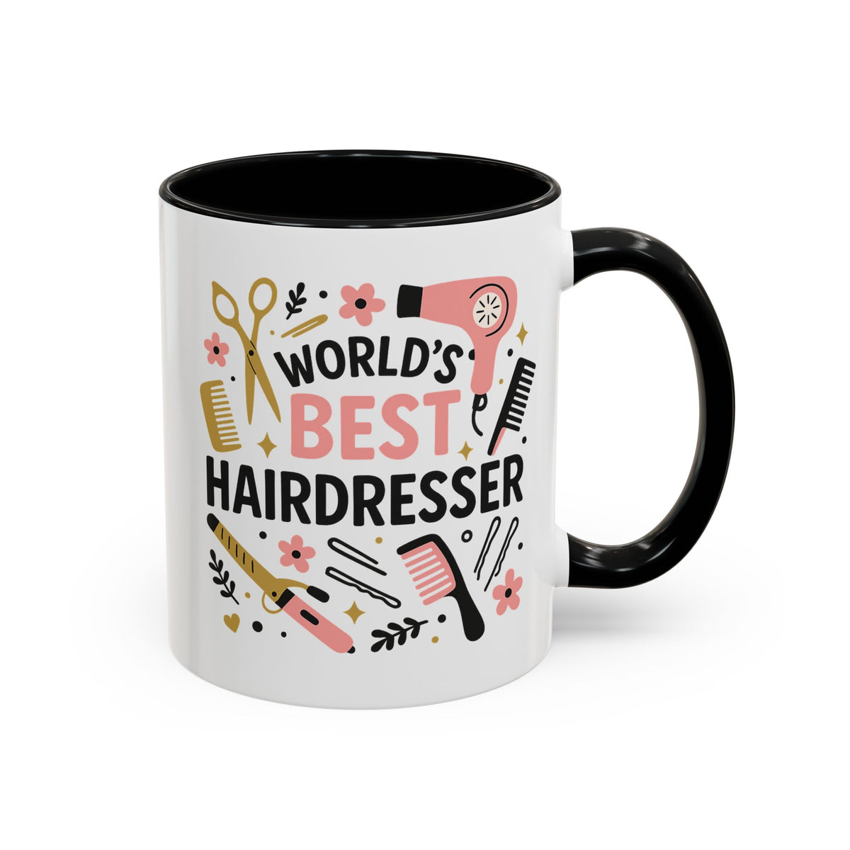 World's Best Hairdresser Mug - Funny Christmas Gift for Hairdresser, Secret Santa Present for Hairstylist, Salon Coffee Cup, Work Place