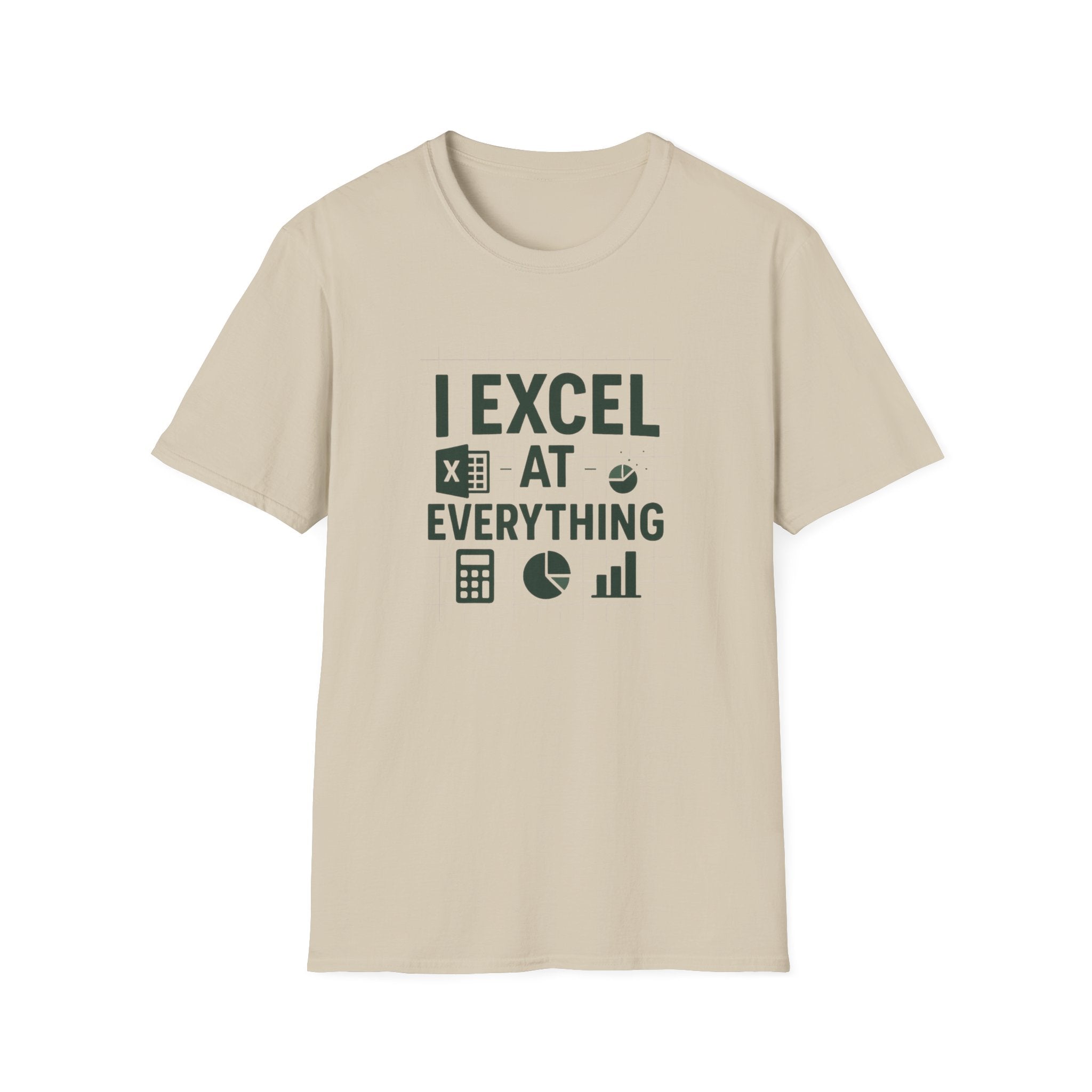 Funny Accountant Christmas T-Shirt - "I Excel at Everything" Excel Tee | Secret Santa Gift for Accountants & Office Humour Party Present Top