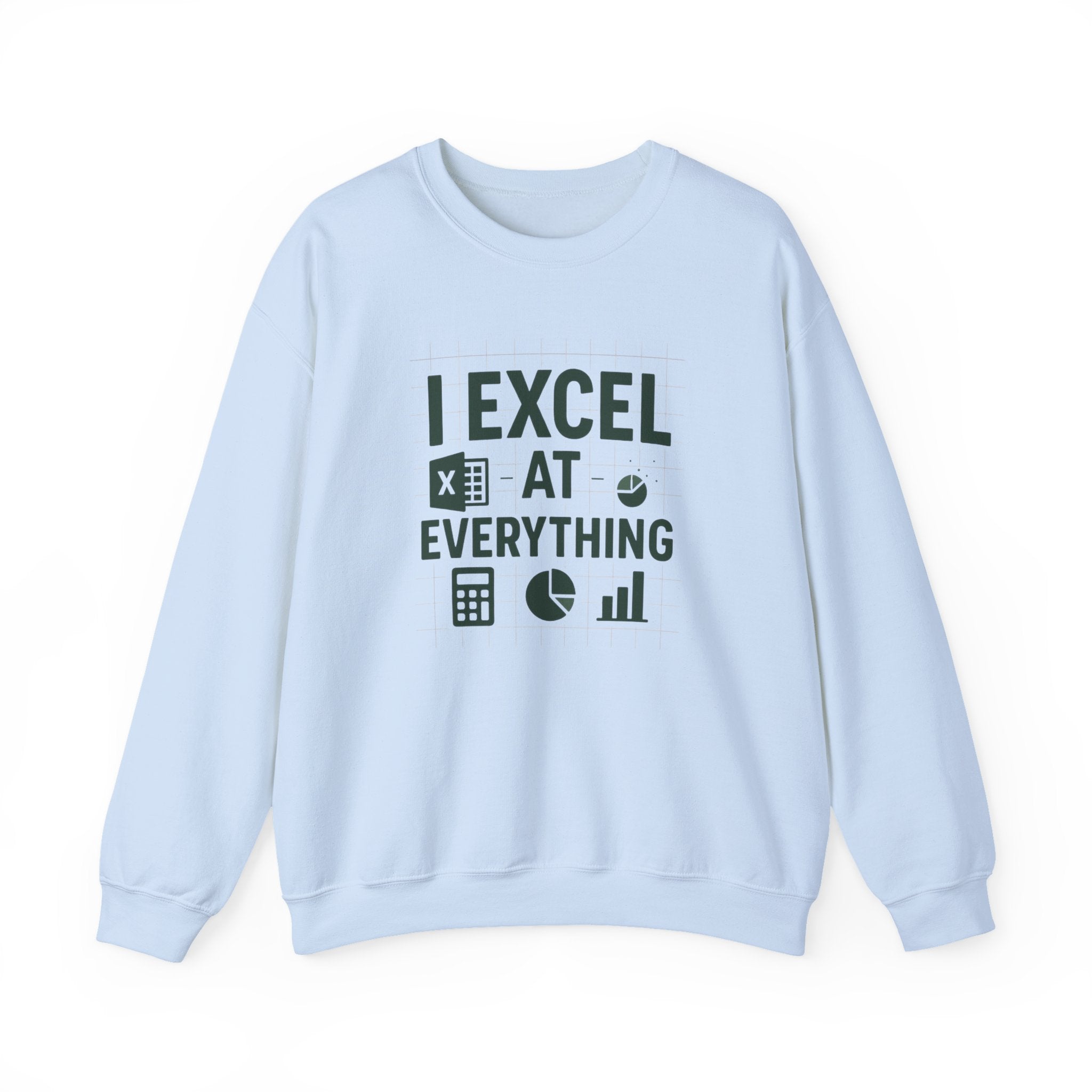 Funny Accountant Christmas Sweatshirt - "I Excel at Everything" Jumper | Secret Santa Gift for Accountants & Office Humour Party Present