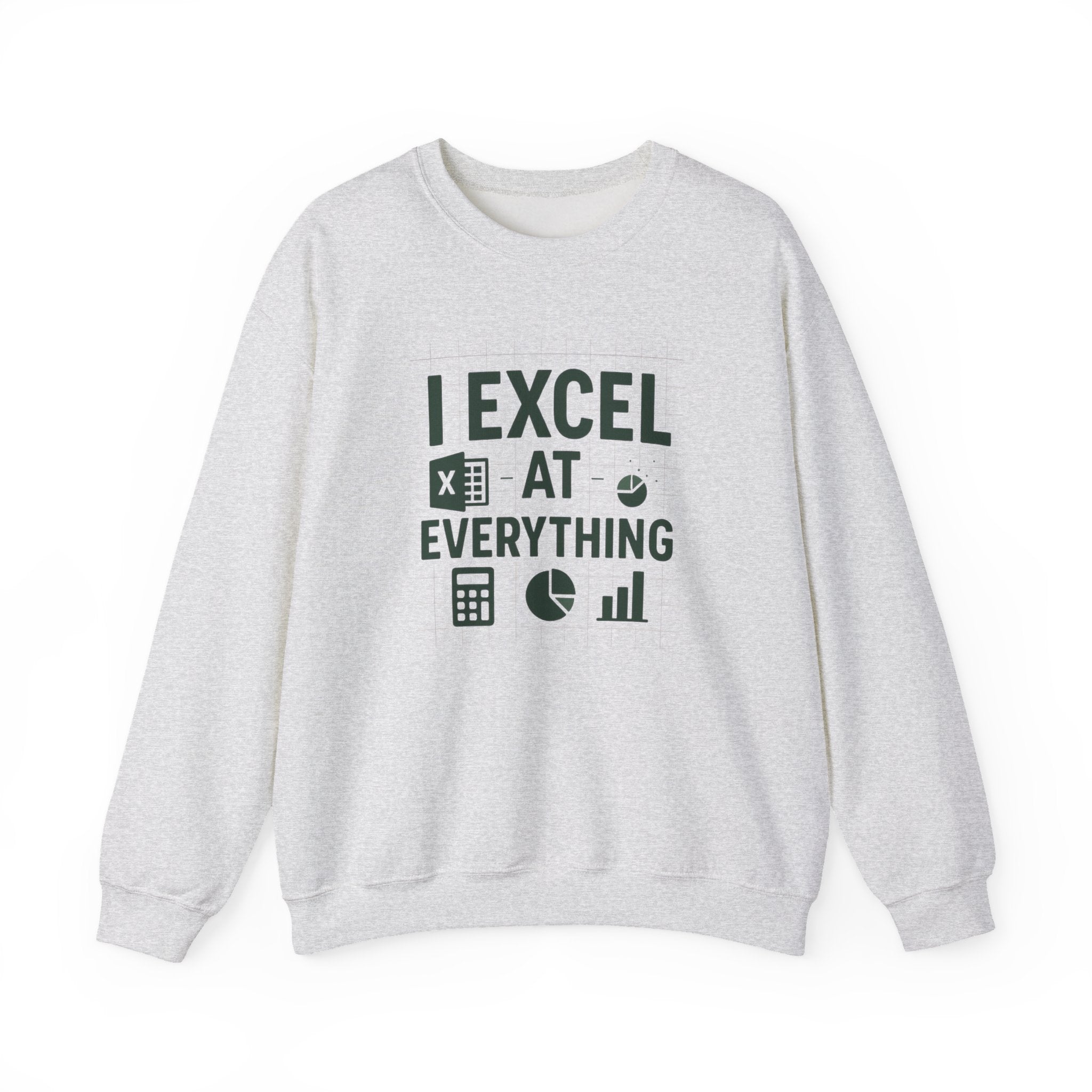 Funny Accountant Christmas Sweatshirt - "I Excel at Everything" Jumper | Secret Santa Gift for Accountants & Office Humour Party Present