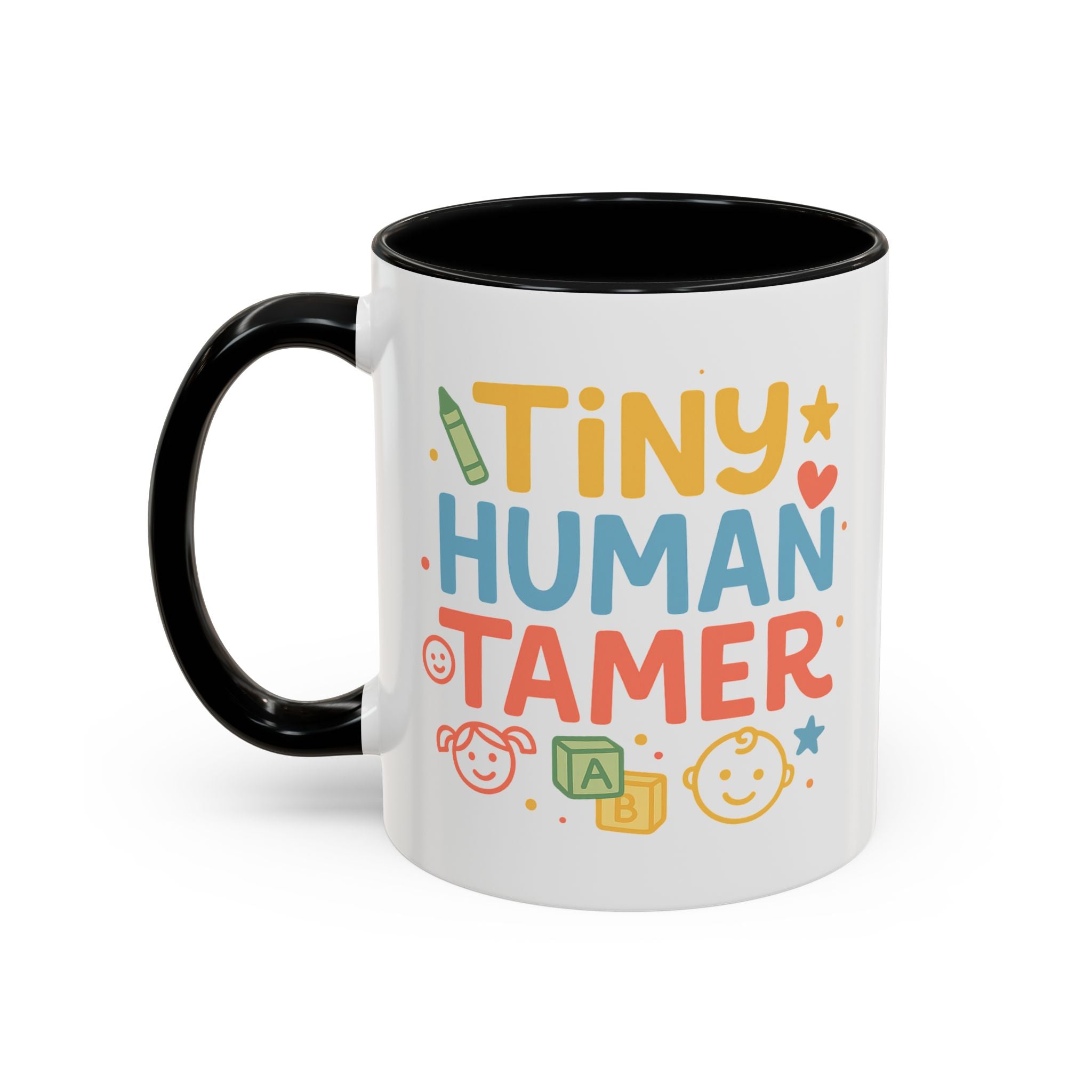 Funny Daycare Mug - "Tiny Human Tamer" Coffee Cup | Christmas Gift for Teacher, Childcare Worker, Nursery Staff | Secret Santa Mug Colleague