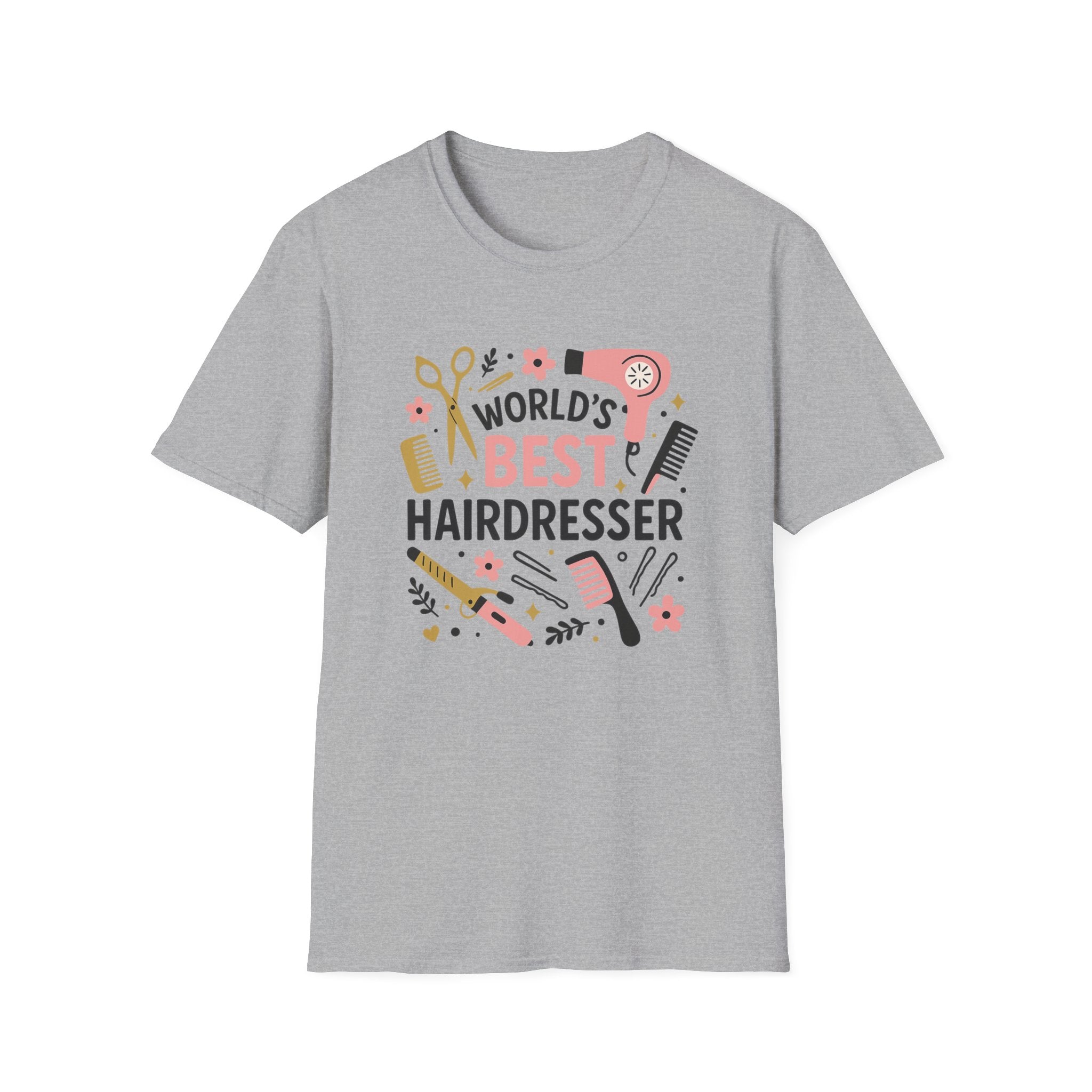 World's Best Hairdresser T-Shirt - Funny Christmas Gift for Hairstylist, Secret Santa Salon Shirt, Xmas Tee for Hairdresser, Work Party