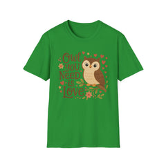 Cute Owl Christmas T-Shirt - "Owl You Need is Love" Funny Xmas Tee | Secret Santa Gift, Owl Lover Shirt, Holiday Bird Lovers Top