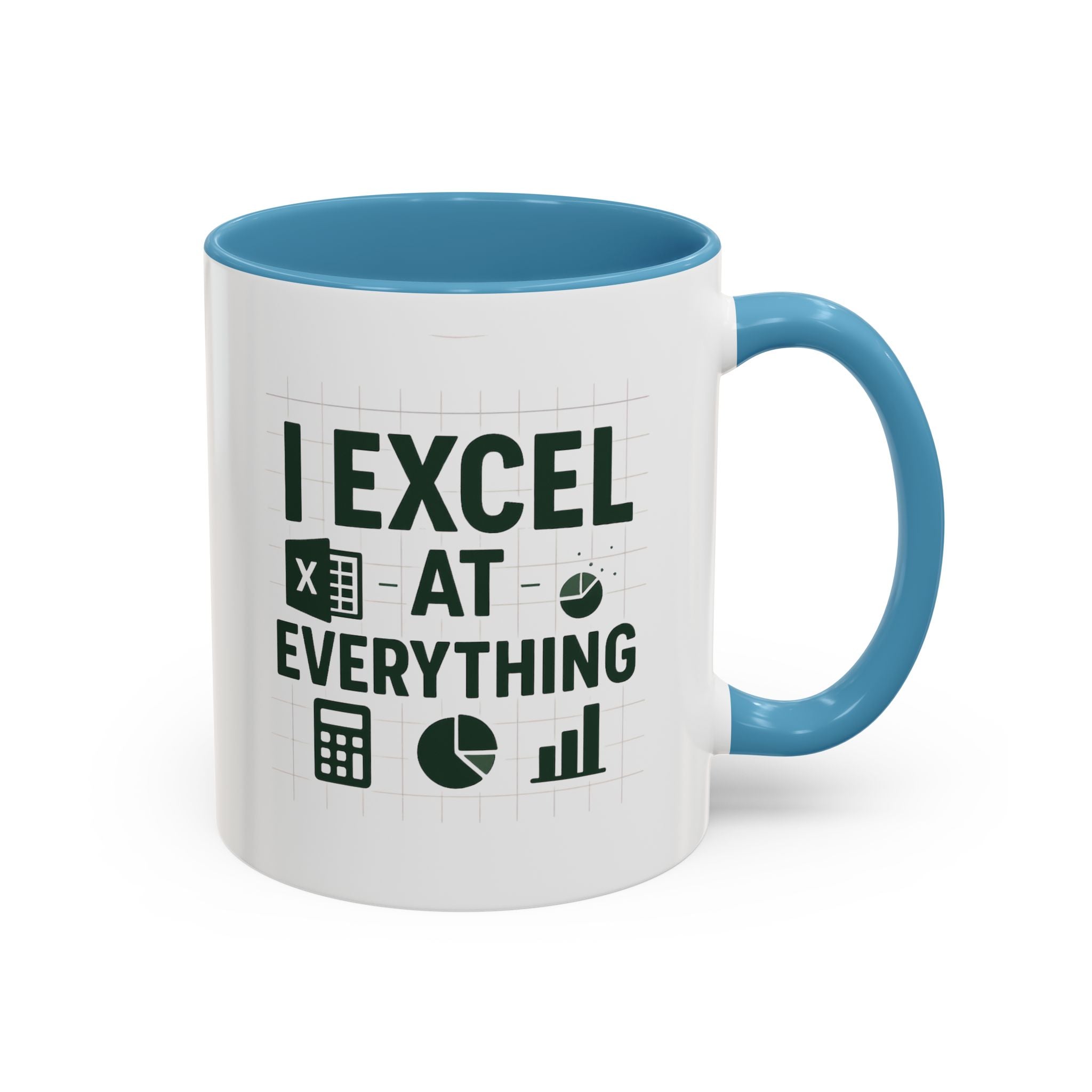 Funny Accountant Mug - "I Excel at Everything" Finance Coffee Cup | Christmas Gift for Accountants, Secret Santa Excel Mug, Office Present