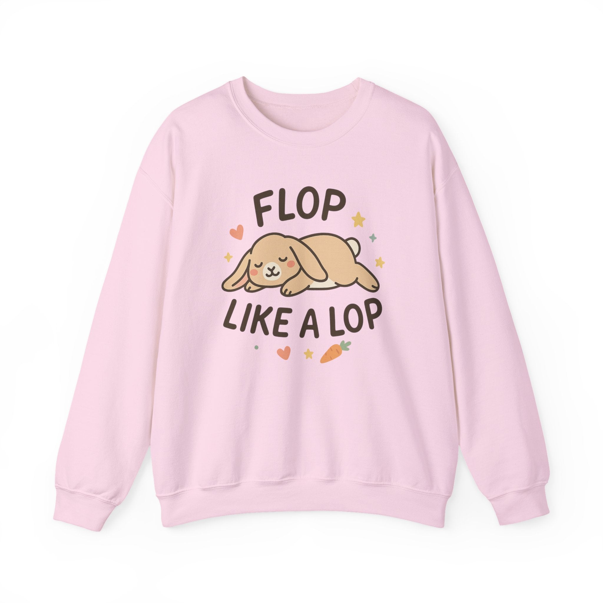 Funny Bunny Christmas Sweatshirt - "Flop Like a Lop" Rabbit Jumper | Cute Secret Santa Gift for Pet & Animal Lovers, Bunny Rabbit Gift