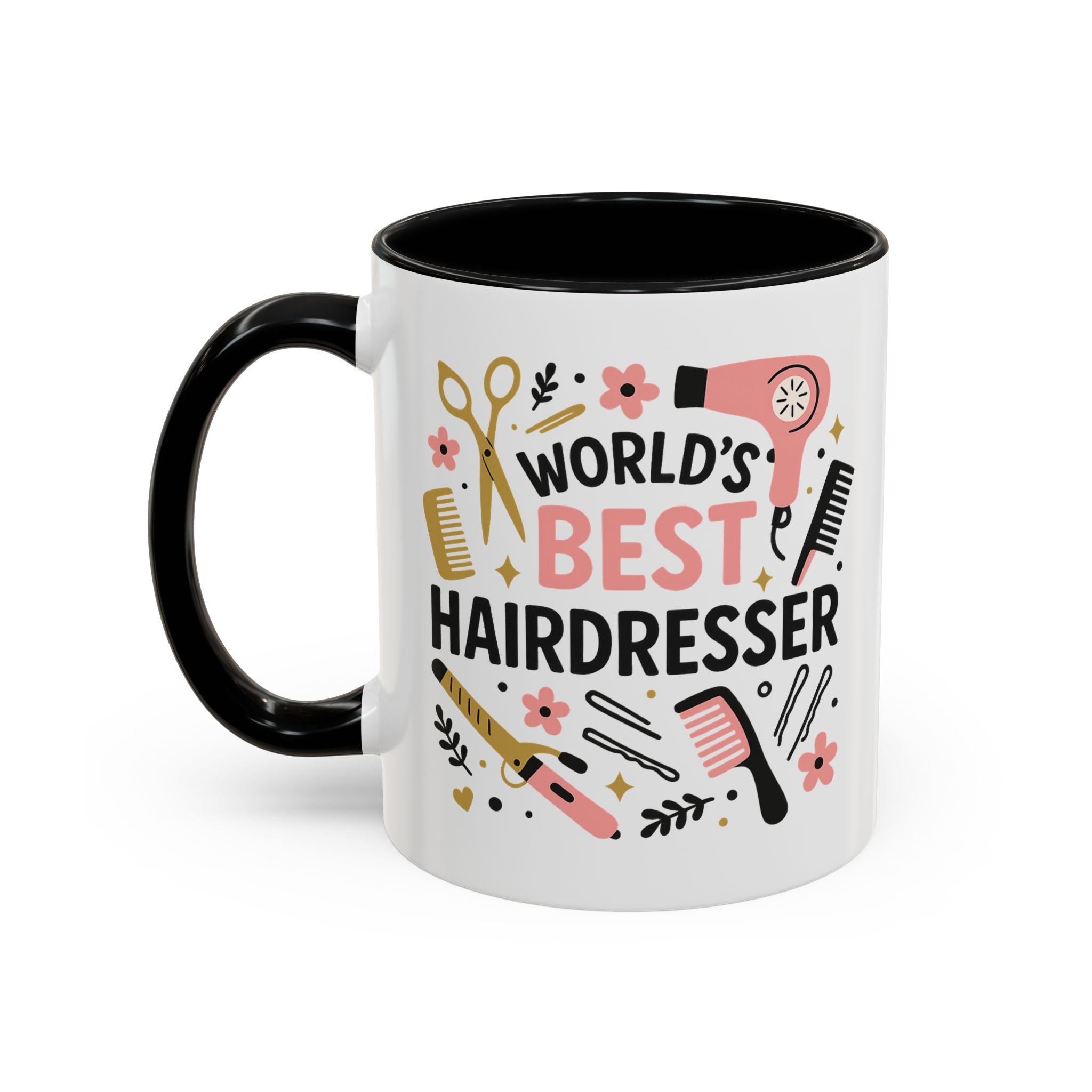 World's Best Hairdresser Mug - Funny Christmas Gift for Hairdresser, Secret Santa Present for Hairstylist, Salon Coffee Cup, Work Place