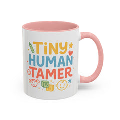 Funny Daycare Mug - "Tiny Human Tamer" Coffee Cup | Christmas Gift for Teacher, Childcare Worker, Nursery Staff | Secret Santa Mug Colleague