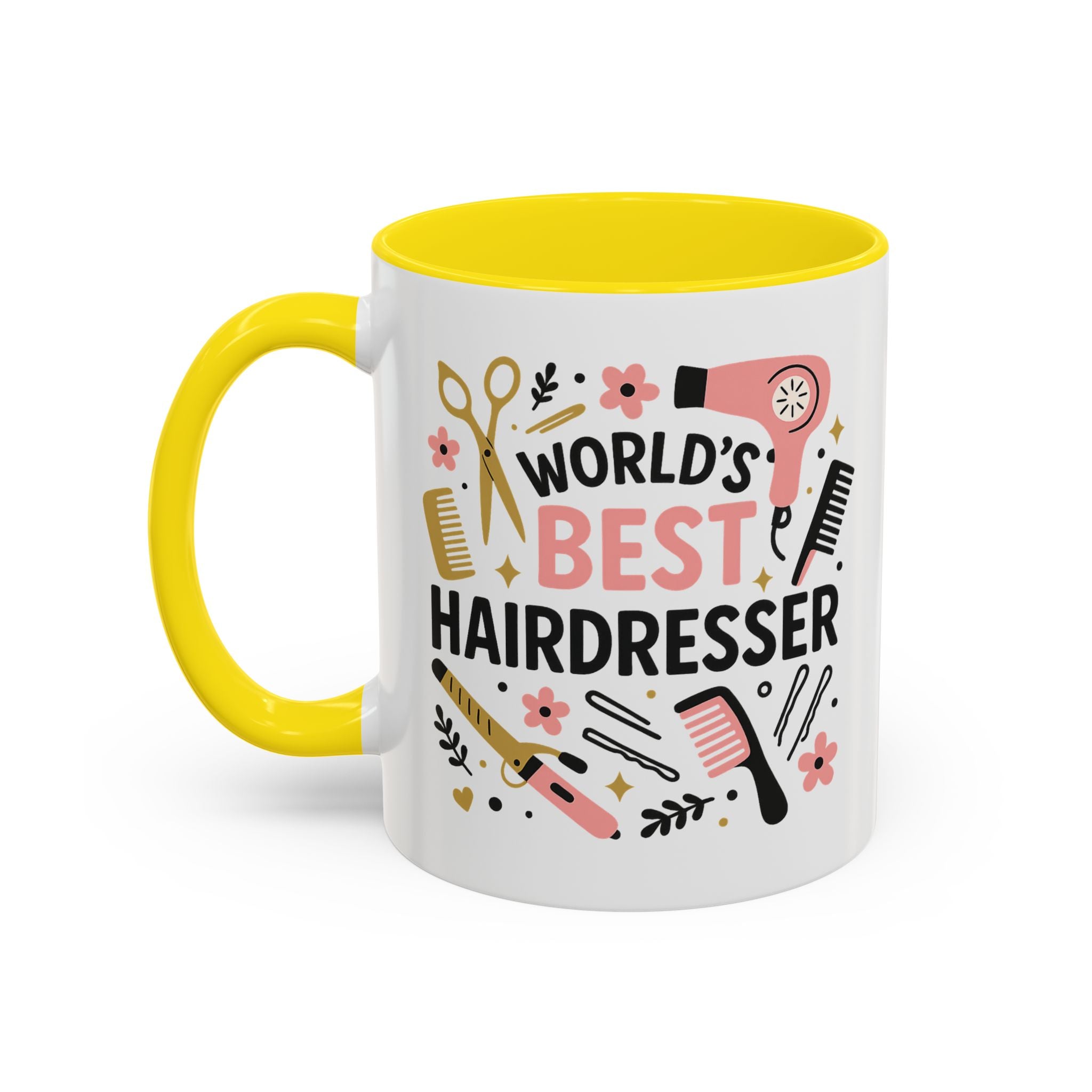 World's Best Hairdresser Mug - Funny Christmas Gift for Hairdresser, Secret Santa Present for Hairstylist, Salon Coffee Cup, Work Place