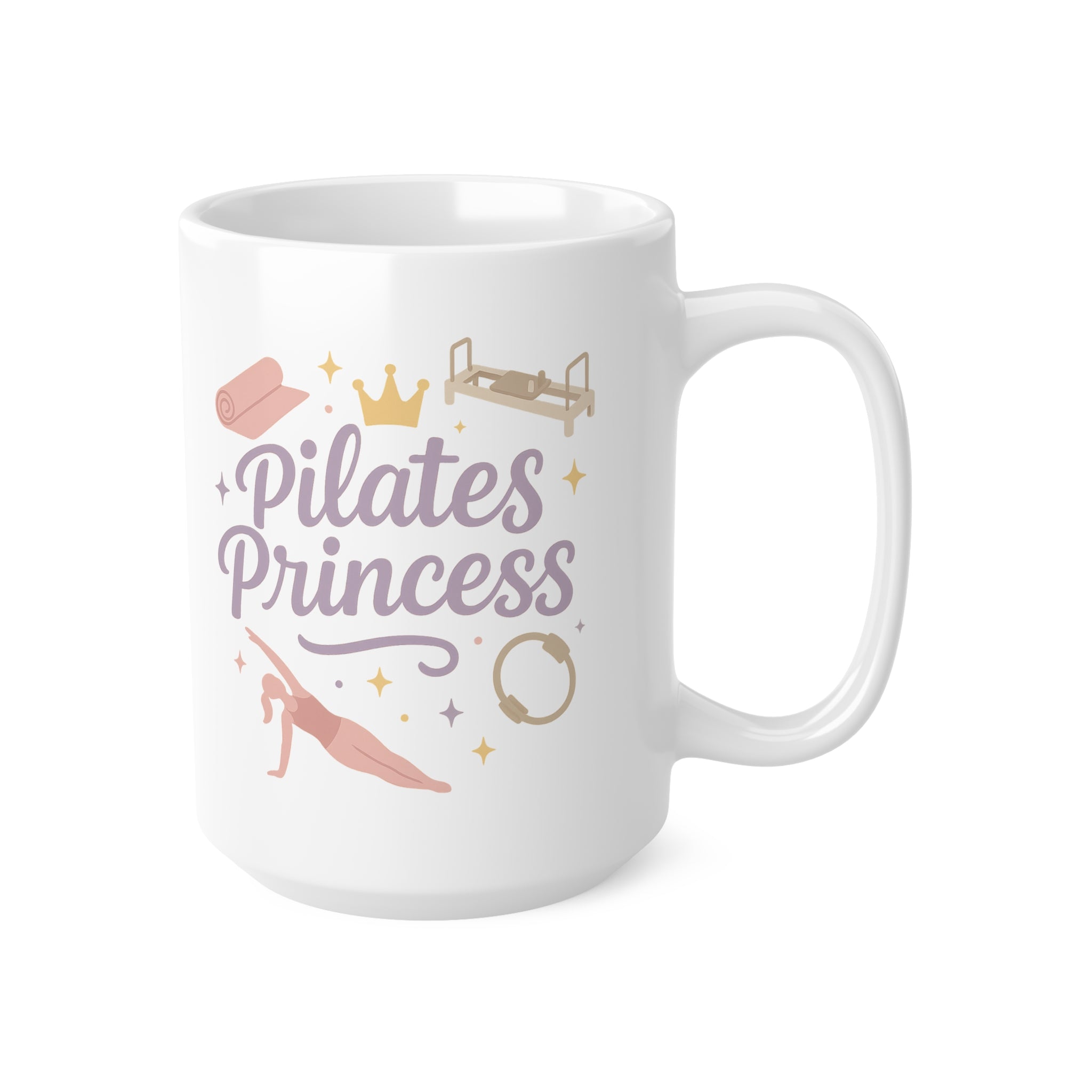 Pilates Princess Mug - Funny Pilates Gift for Her | Christmas Gift for Pilates Lover, Secret Santa Gift Idea | Cute Fitness Coffee Cup
