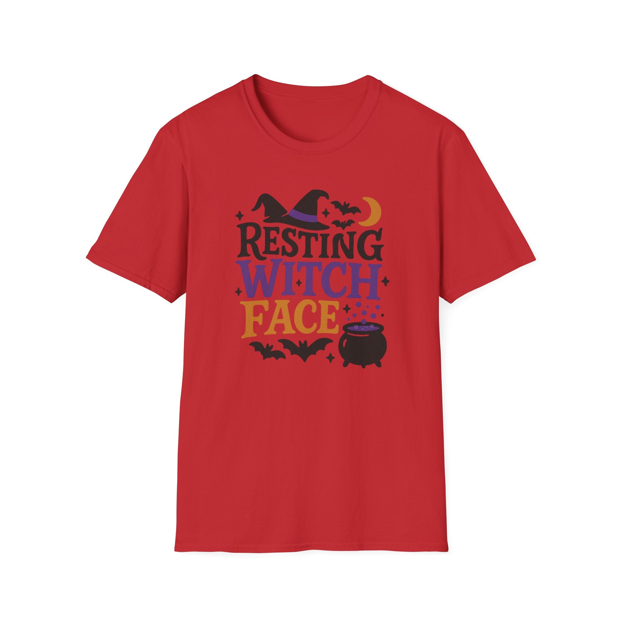 Funny Halloween T-Shirt - "Resting Witch Face" Tee - Spooky Witch Shirt for Women & Men, Halloween Party Gift, Cute Gothic Top, Meme Joke
