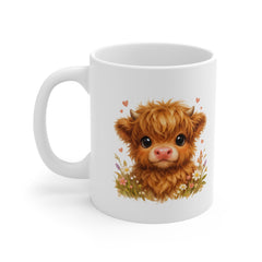 Cute Highland Cow Mug – Adorable Highland Cow Coffee Mug – Scottish Cow Gift for Animal Lovers