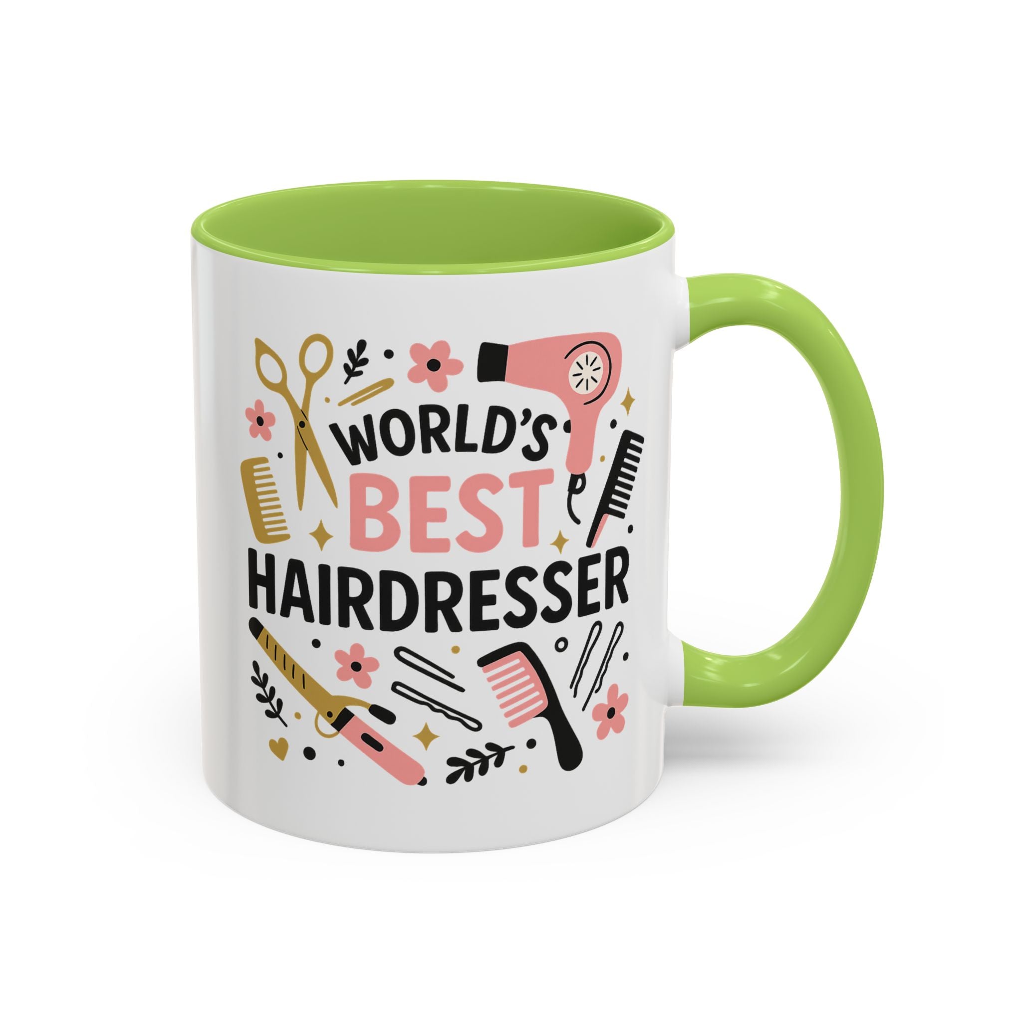World's Best Hairdresser Mug - Funny Christmas Gift for Hairdresser, Secret Santa Present for Hairstylist, Salon Coffee Cup, Work Place
