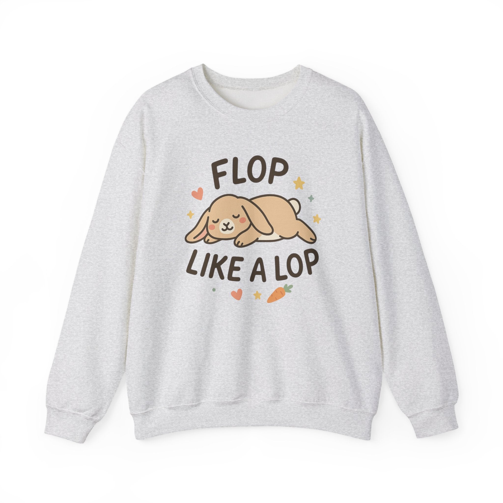 Funny Bunny Christmas Sweatshirt - "Flop Like a Lop" Rabbit Jumper | Cute Secret Santa Gift for Pet & Animal Lovers, Bunny Rabbit Gift