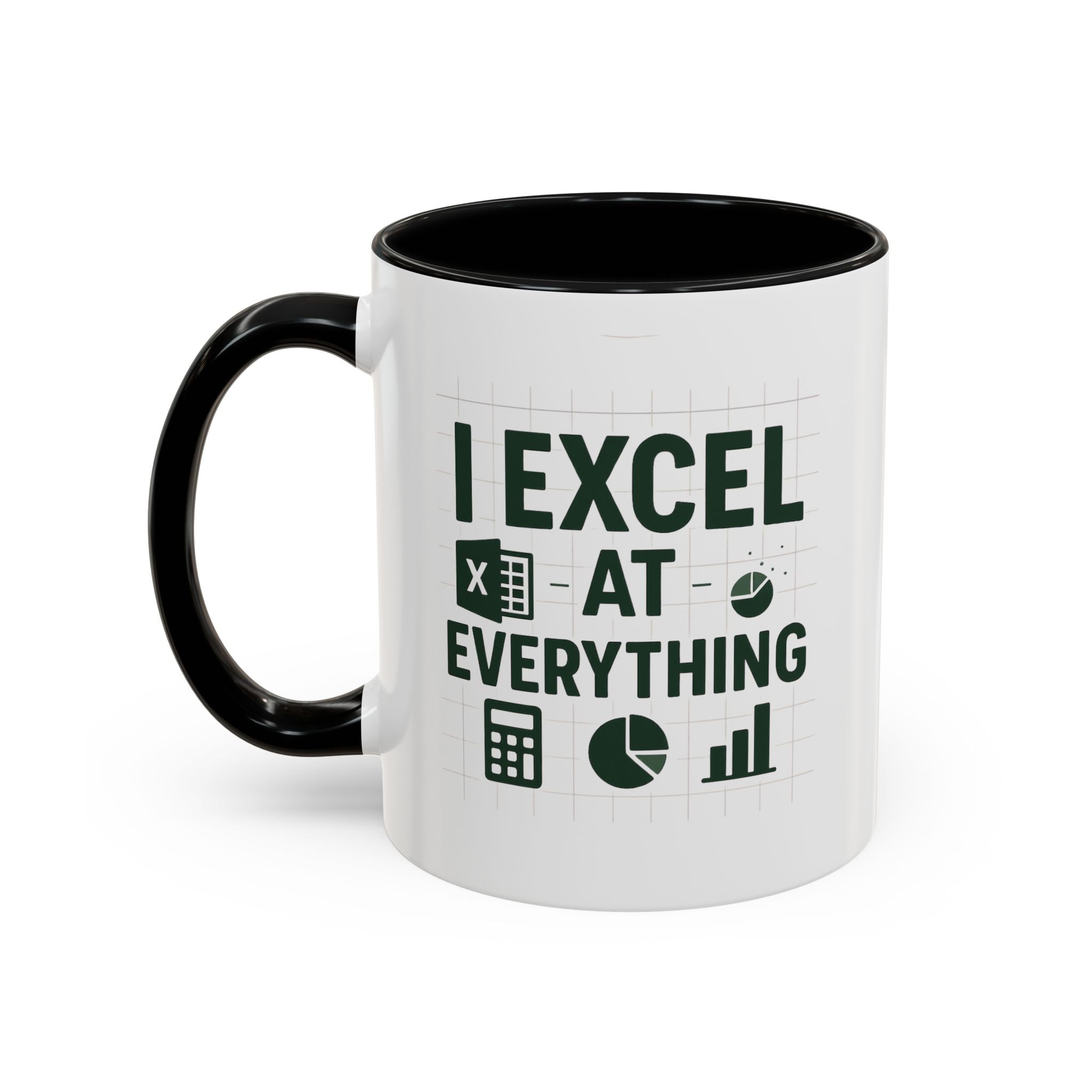 Funny Accountant Mug - "I Excel at Everything" Finance Coffee Cup | Christmas Gift for Accountants, Secret Santa Excel Mug, Office Present