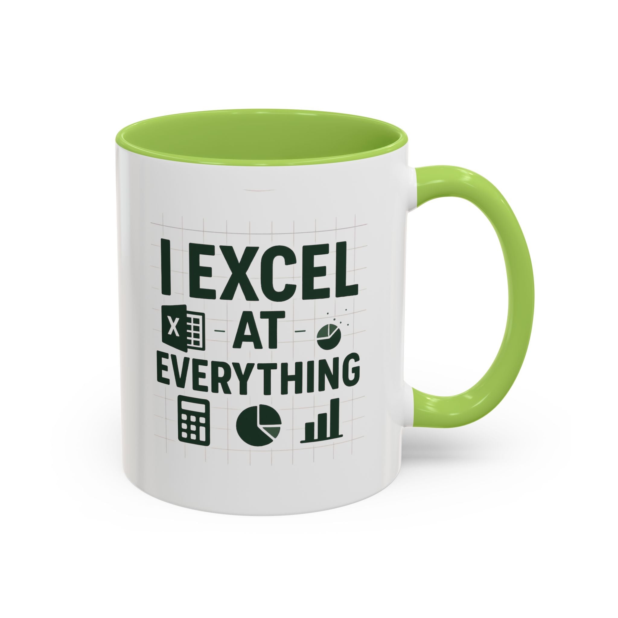 Funny Accountant Mug - "I Excel at Everything" Finance Coffee Cup | Christmas Gift for Accountants, Secret Santa Excel Mug, Office Present