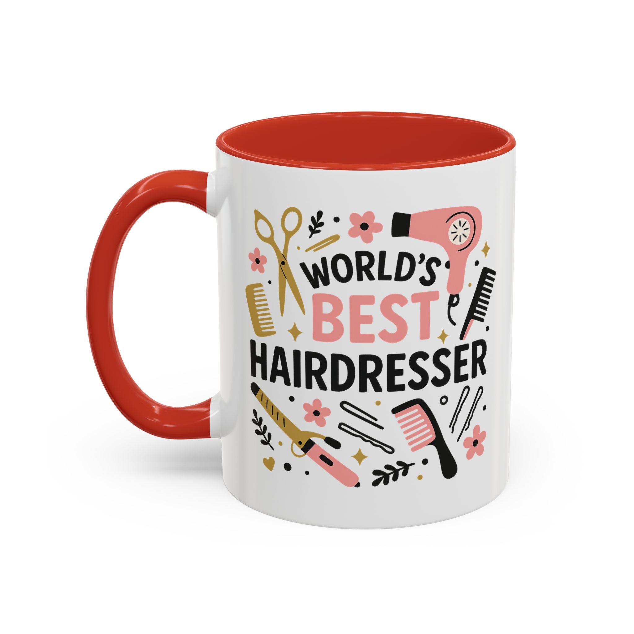 World's Best Hairdresser Mug - Funny Christmas Gift for Hairdresser, Secret Santa Present for Hairstylist, Salon Coffee Cup, Work Place