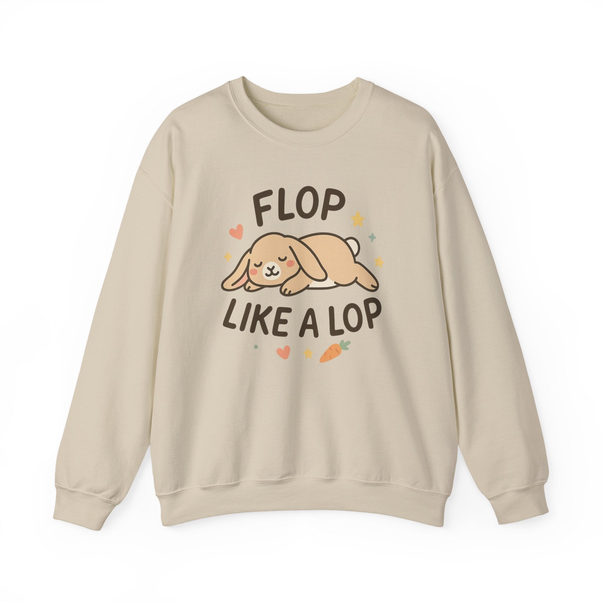 Funny Bunny Christmas Sweatshirt - "Flop Like a Lop" Rabbit Jumper | Cute Secret Santa Gift for Pet & Animal Lovers, Bunny Rabbit Gift