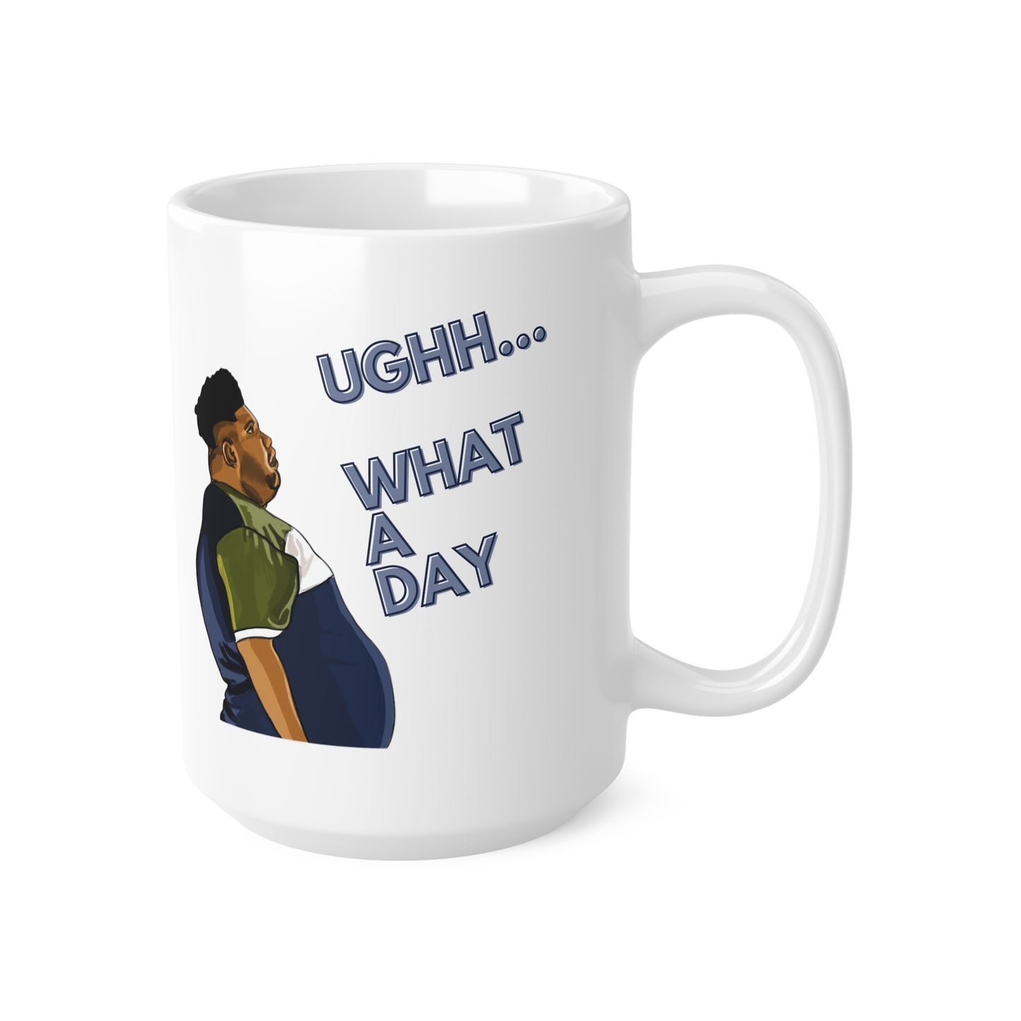 Ugh What A Day Harvey Price Coffee Mug, Viral Internet Meme