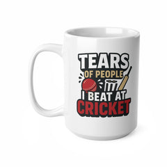 Funny Cricket Mug - Tears of People I Beat at Cricket Gift for Cricketers | Cricket Lover Mug, Christmas Gift, Secret Santa Sports Present