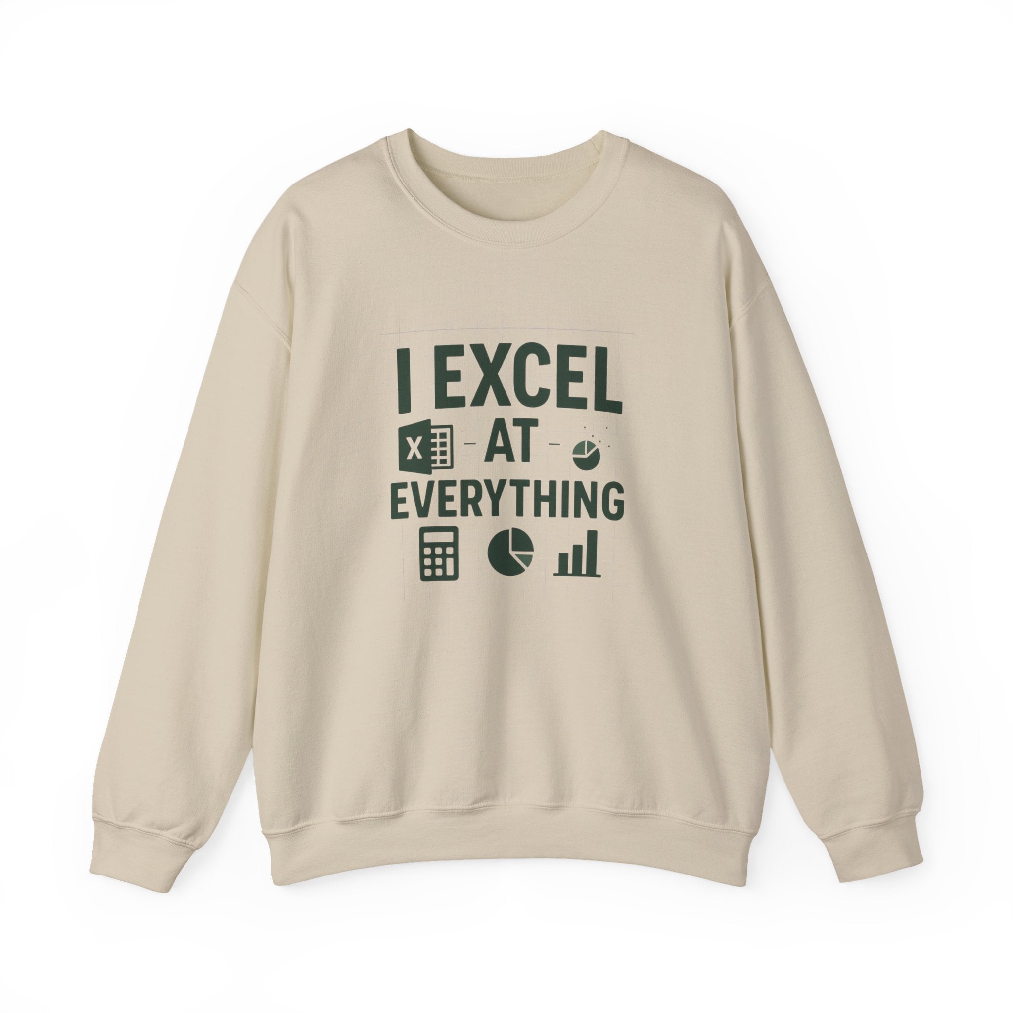 Funny Accountant Christmas Sweatshirt - "I Excel at Everything" Jumper | Secret Santa Gift for Accountants & Office Humour Party Present
