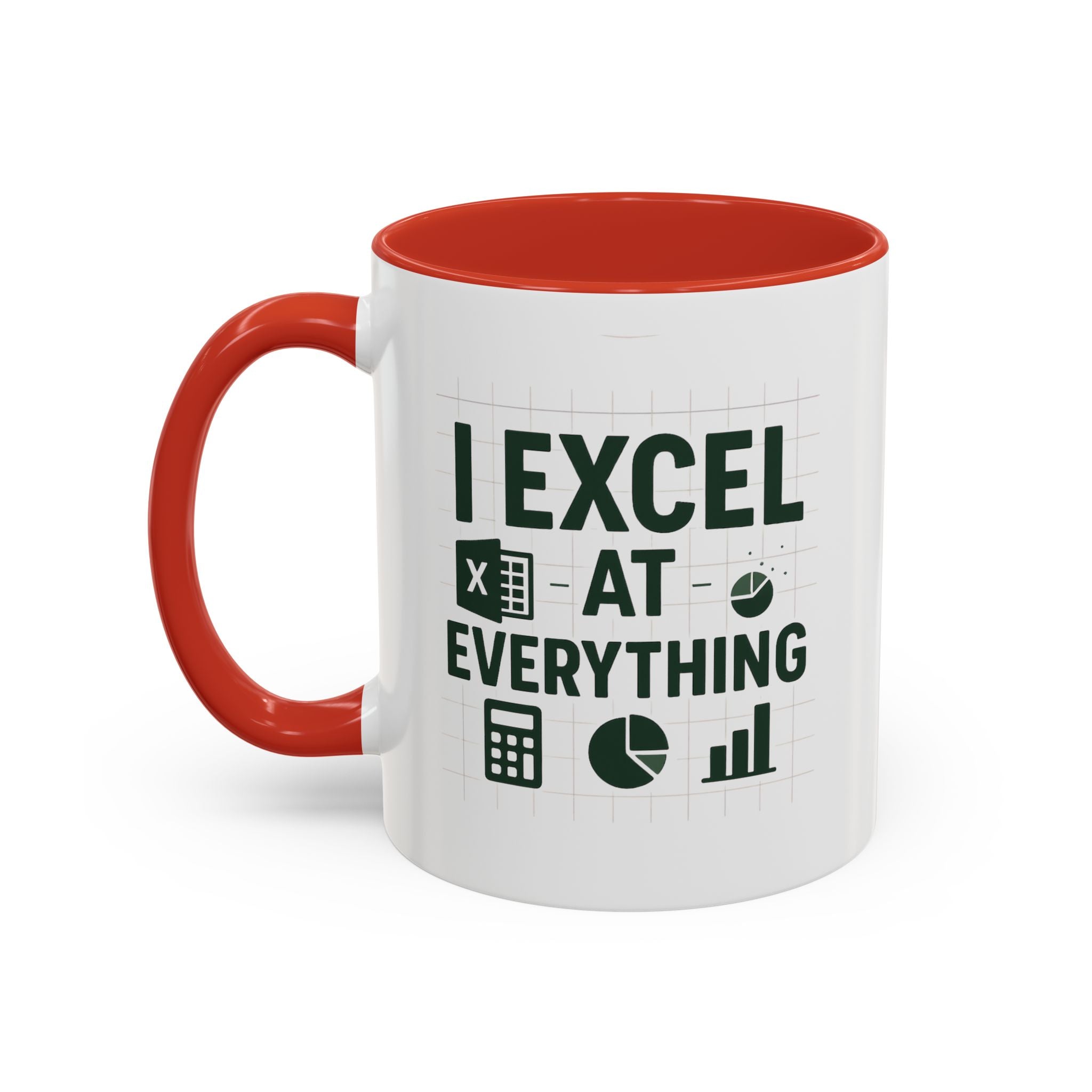 Funny Accountant Mug - "I Excel at Everything" Finance Coffee Cup | Christmas Gift for Accountants, Secret Santa Excel Mug, Office Present