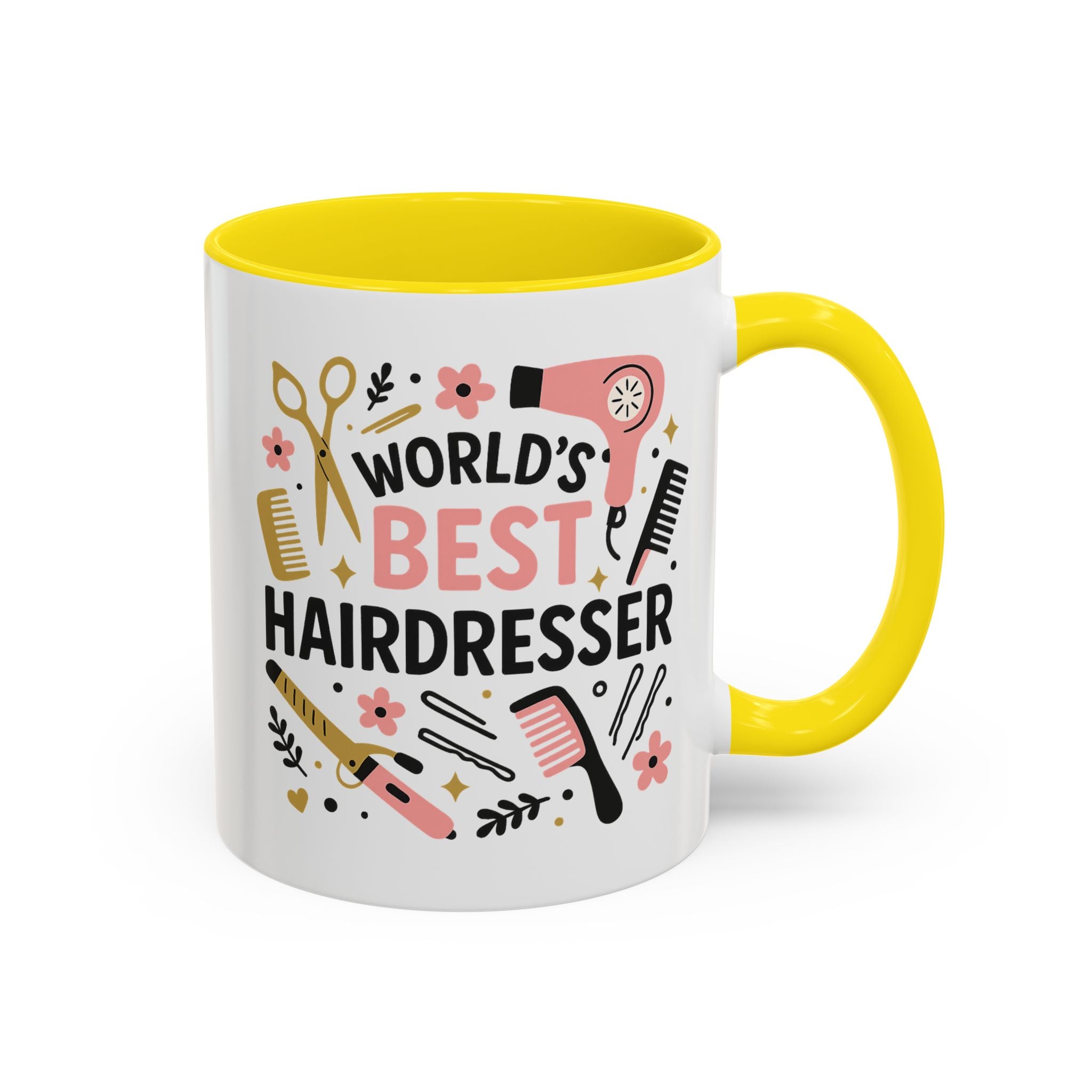 World's Best Hairdresser Mug - Funny Christmas Gift for Hairdresser, Secret Santa Present for Hairstylist, Salon Coffee Cup, Work Place