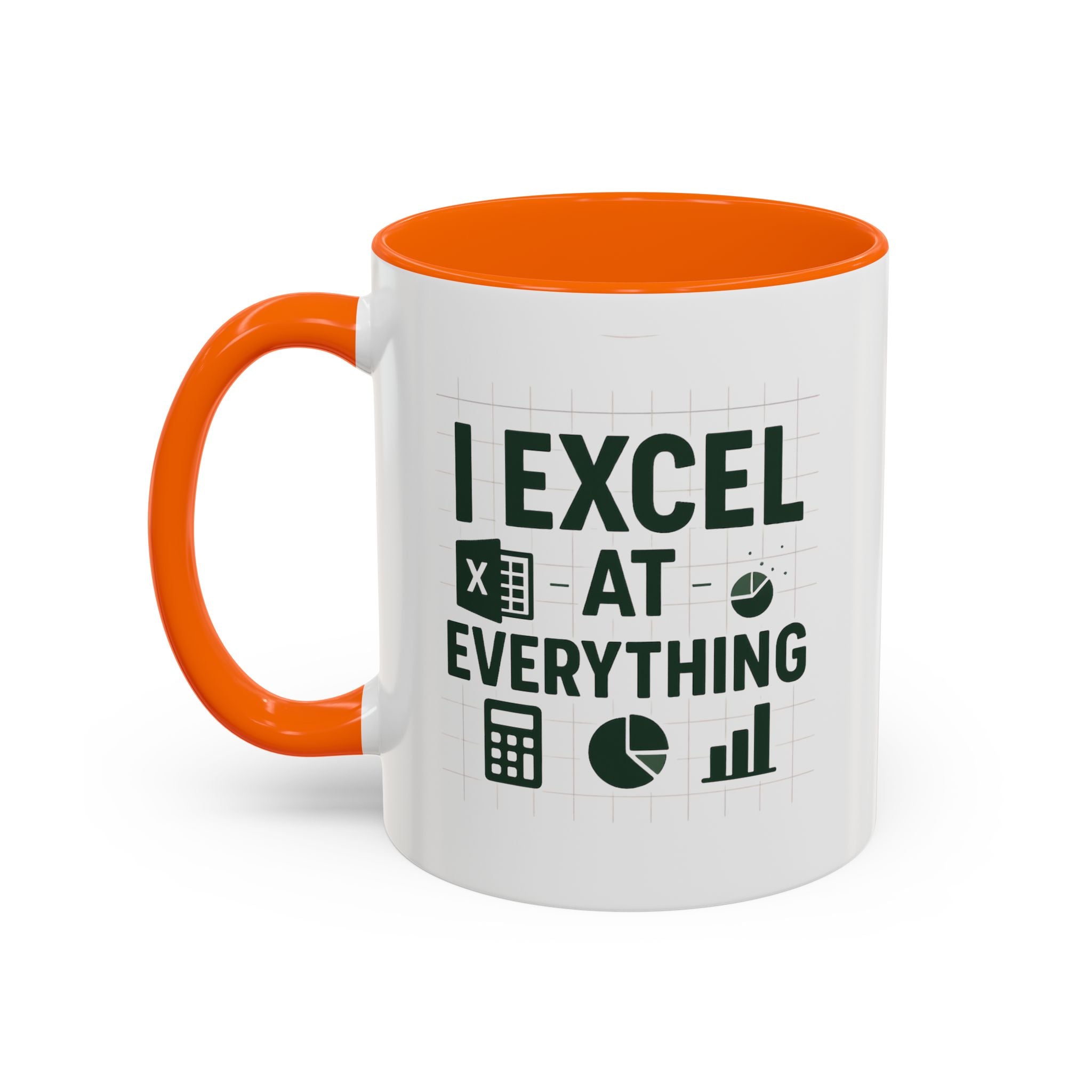 Funny Accountant Mug - "I Excel at Everything" Finance Coffee Cup | Christmas Gift for Accountants, Secret Santa Excel Mug, Office Present