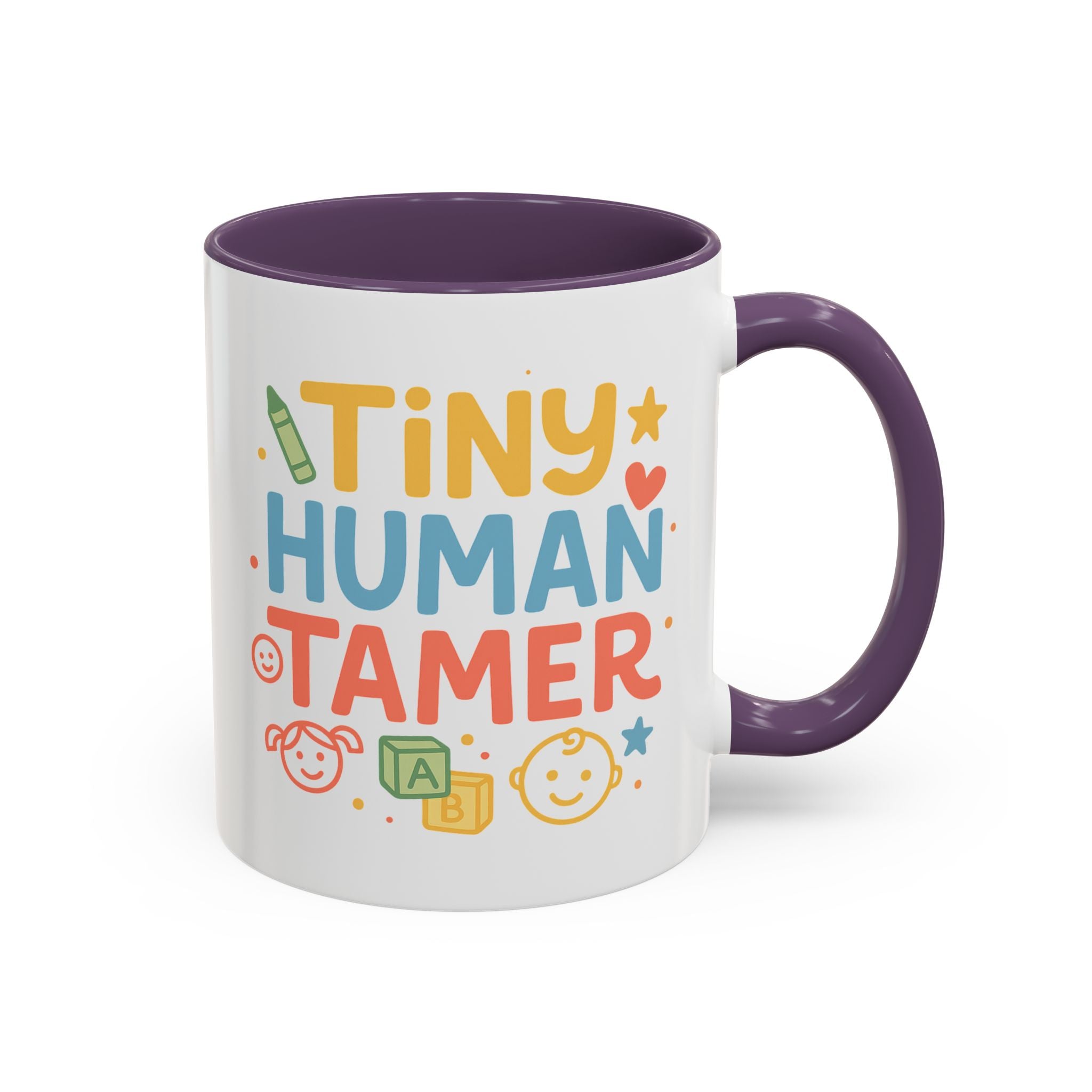 Funny Daycare Mug - "Tiny Human Tamer" Coffee Cup | Christmas Gift for Teacher, Childcare Worker, Nursery Staff | Secret Santa Mug Colleague