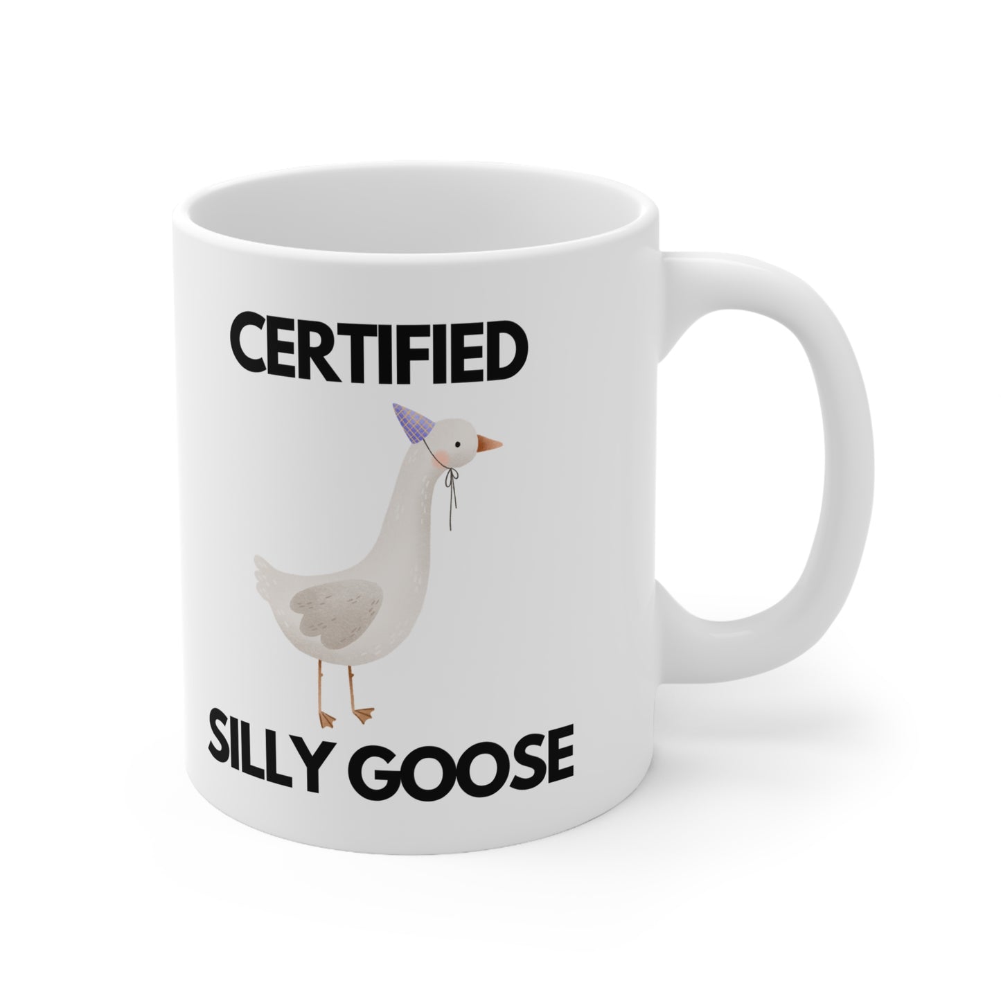 Certified Silly Goose Coffee Mug, Funny Tea Cup