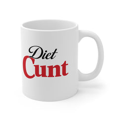 Funny Diet Cola Mug – “Diet C*nt” Rude Coffee Cup – Sarcastic Humour Mug – Office Banter Gift – Adult Joke Mug