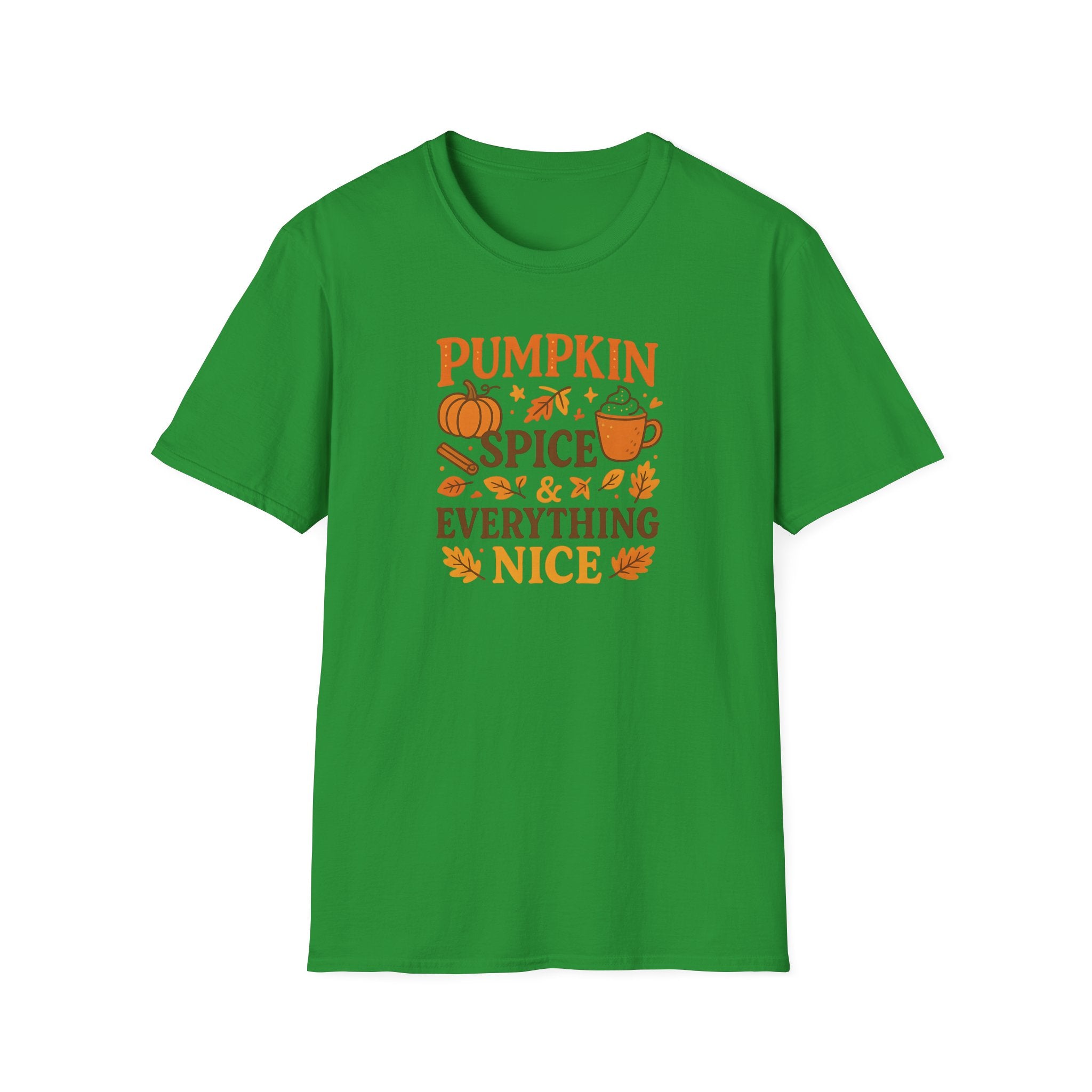 Pumpkin Spice T-Shirt Funny Fall Halloween Shirt for Women Men, Cosy Autumn Pumpkin Spice & Everything Nice Tee Gift, Fall Shirt Latte Lover