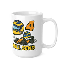 Lando Norris Full Send Mug – Funny McLaren F1 Fan Gift for Him/Her