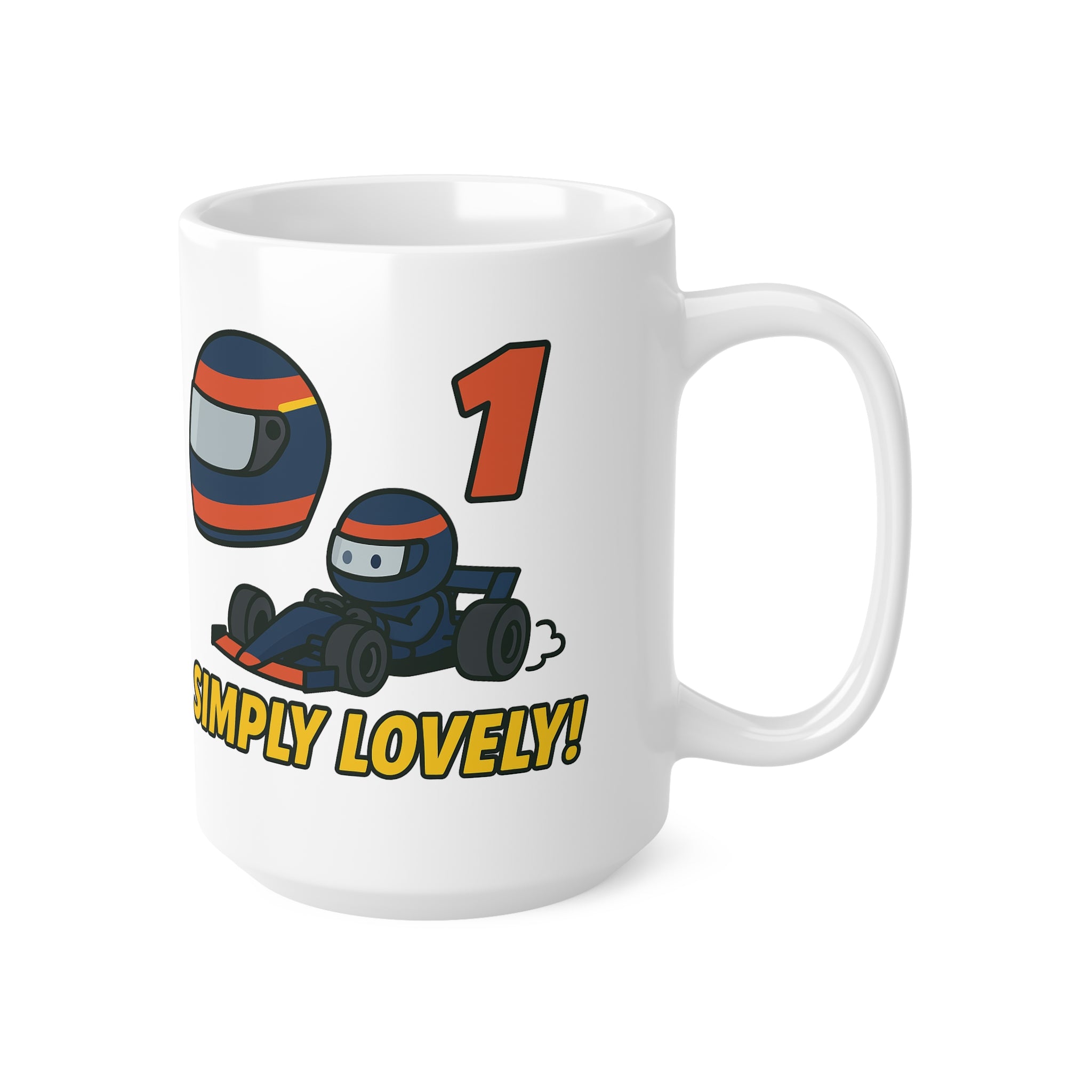 Max Verstappen Simply Lovely Mug – Funny F1 Red Bull Racing Gift
